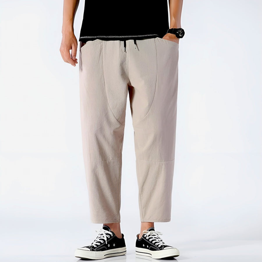 Pantalon court urbain en coton