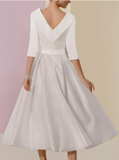 Lily – schickes weißes maxikleid
