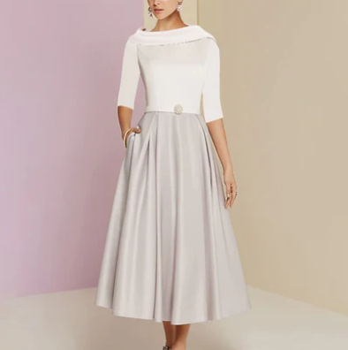 Lily – schickes weißes maxikleid