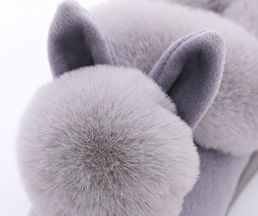 Mia - Chaussons lapin élégants pour dames