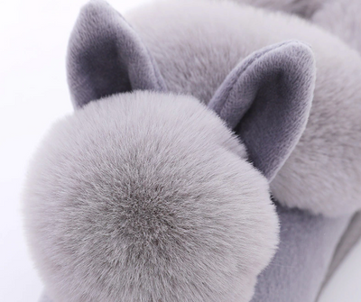 Mia - Chaussons lapin élégants pour dames