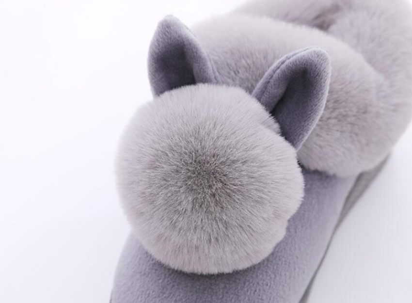Mia - Chaussons lapin élégants pour dames