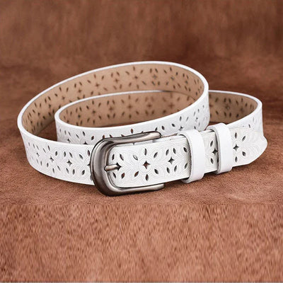 MICHELA™ | CEINTURE EN CUIR FEMME (115 CM)