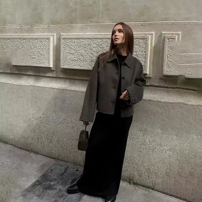 Veste en laine élégante ample