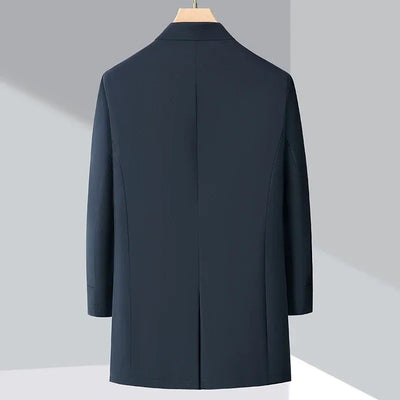 Trench-coat long pour hommes chic