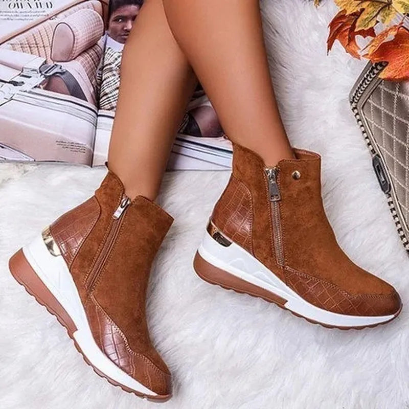 Amélie | Bottes Fermeture À Glissière Pour Femme | Confort