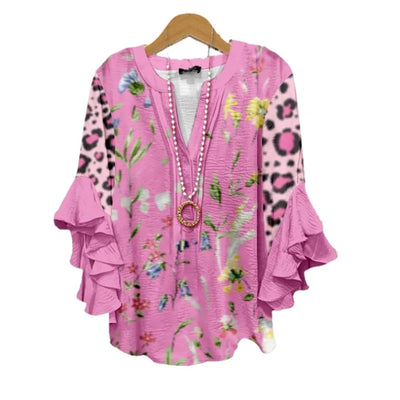 Blouse d'été "Fête de jardin" – Fraîche & féminine
