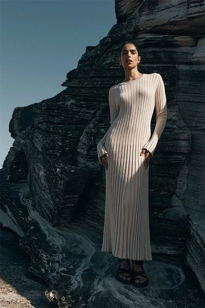 Sophie™ - Robe maxi tricotée élégante