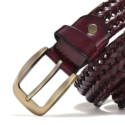 ALESSIO™ | CEINTURE EN CUIR TRESSÉE POUR HOMMES (VINTAGE)