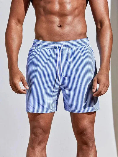 Short de bain homme – Coupe décontractée – Tissu séchage rapide – Taille ajustable