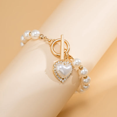 Bracelet élégant avec pendentif en perles d'eau douce pour femmes par Mitchell