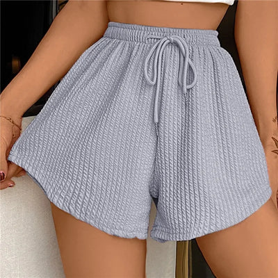 Noor - Short avec cordon de serrage et jambes larges