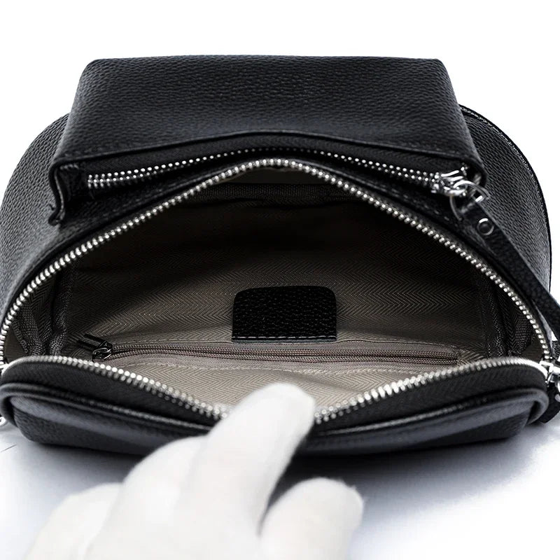 Elsie | Sac à épaule en cuir raffinée