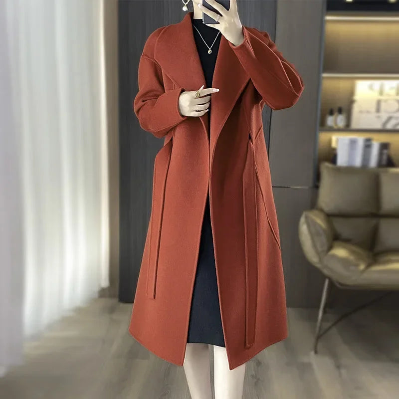 Manteau en cachemire avec ceinture Casmira™
