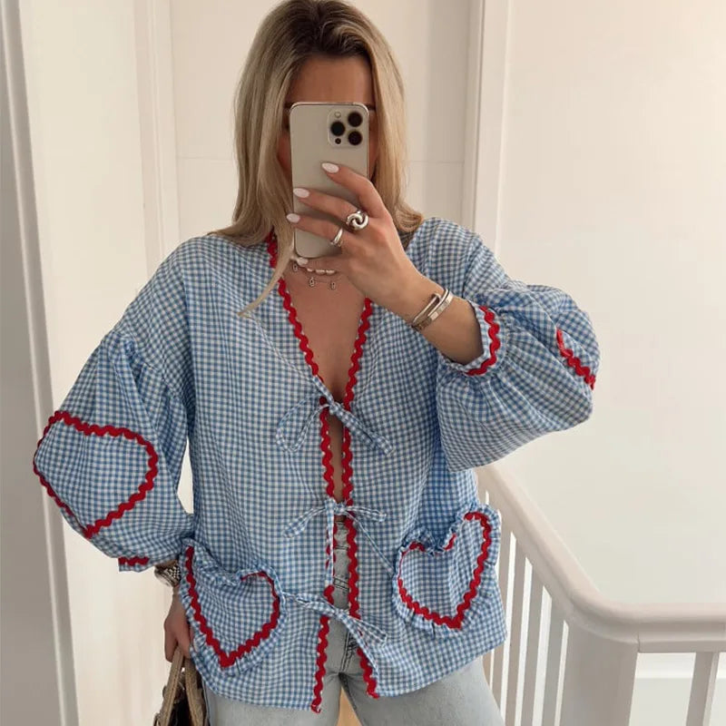 Isabelle™ | blouse élégante en forme de cœur