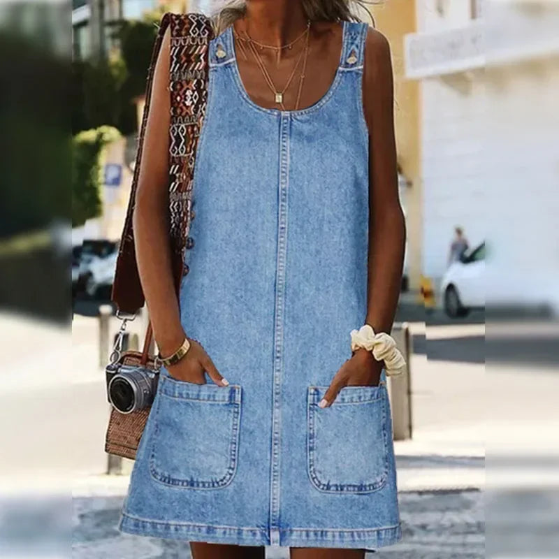 Mandy - Robe en jean pratique et légère