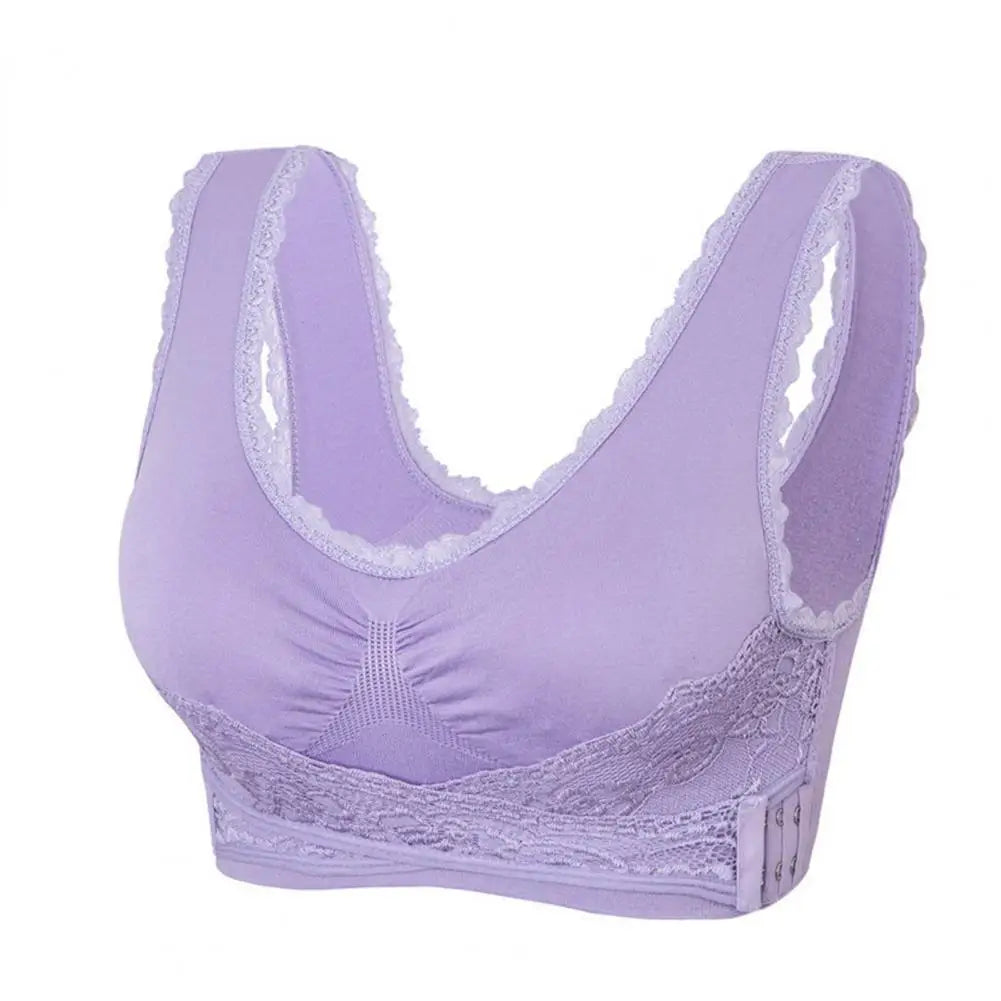 Gillian - Soutien-gorge sans fil pour femmes avec boucles croisées sur le devant