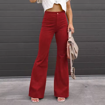 Pantalon Flare | Taille Haute | Allure Rétro