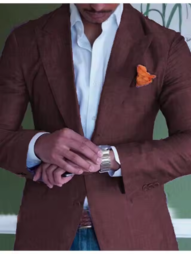 Blazer élégant en lin pour hommes
