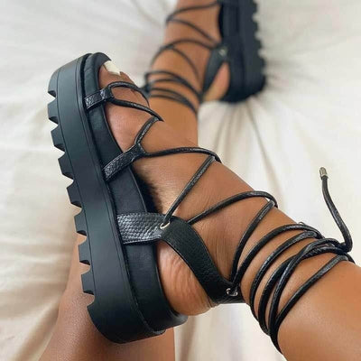 Maria - Sandales élégantes avec cordages élégants pour femmes