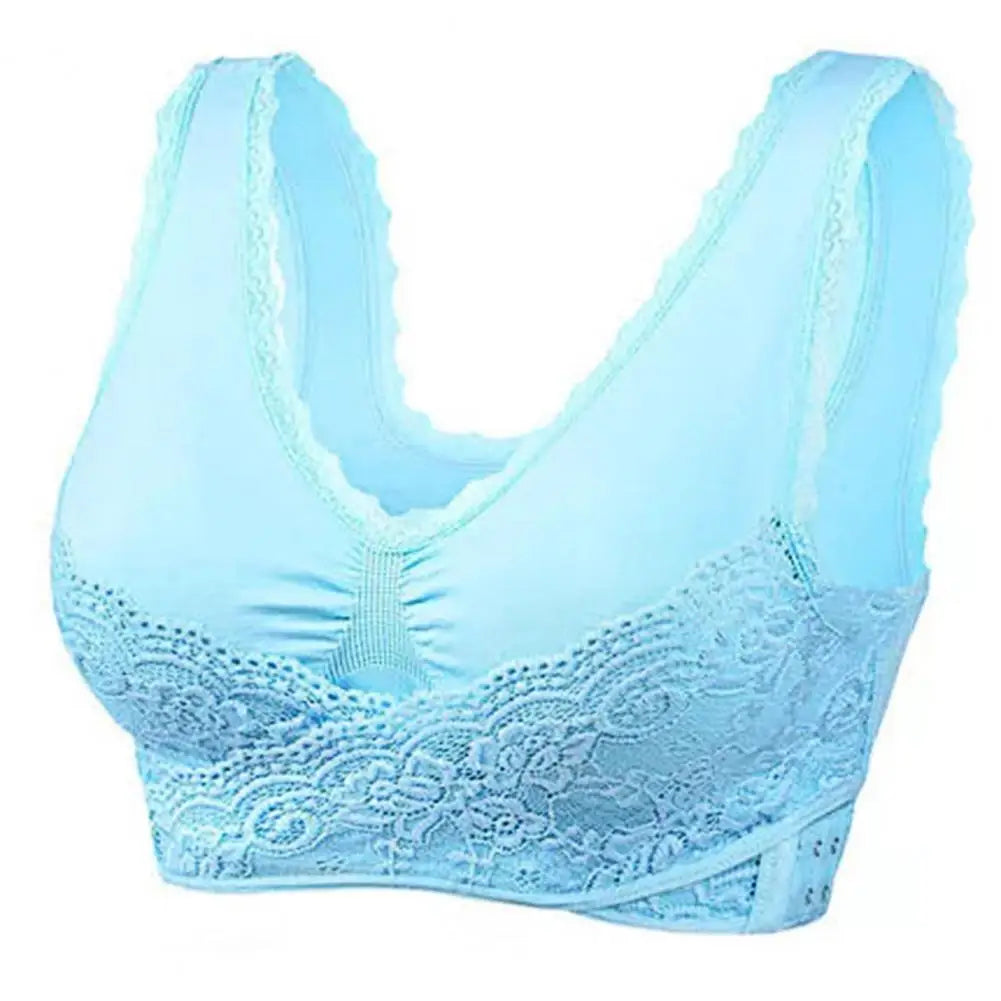 Gillian - Soutien-gorge sans fil pour femmes avec boucles croisées sur le devant