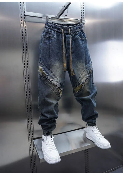 Aaron™ | Pantalon Baggy Denim avec Ceinture