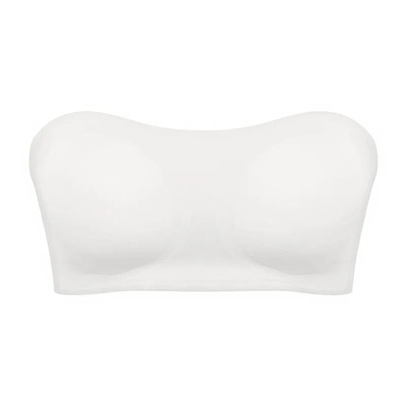 Soutien-gorge femme sans bretelles – Push-up sculptant – Maintien antidérapant – Finition invisible