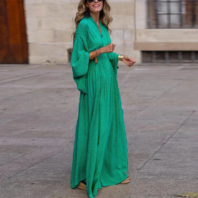 Kristal | Robe longue à décolleté en V