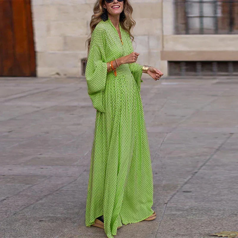 Kristal | Robe longue à décolleté en V