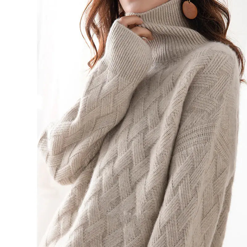 Emi™ | COL ROLÉ OVERSIZE EN CACHEMIRE