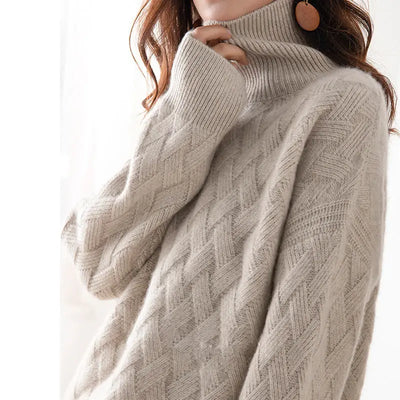 Emi™ | COL ROLÉ OVERSIZE EN CACHEMIRE