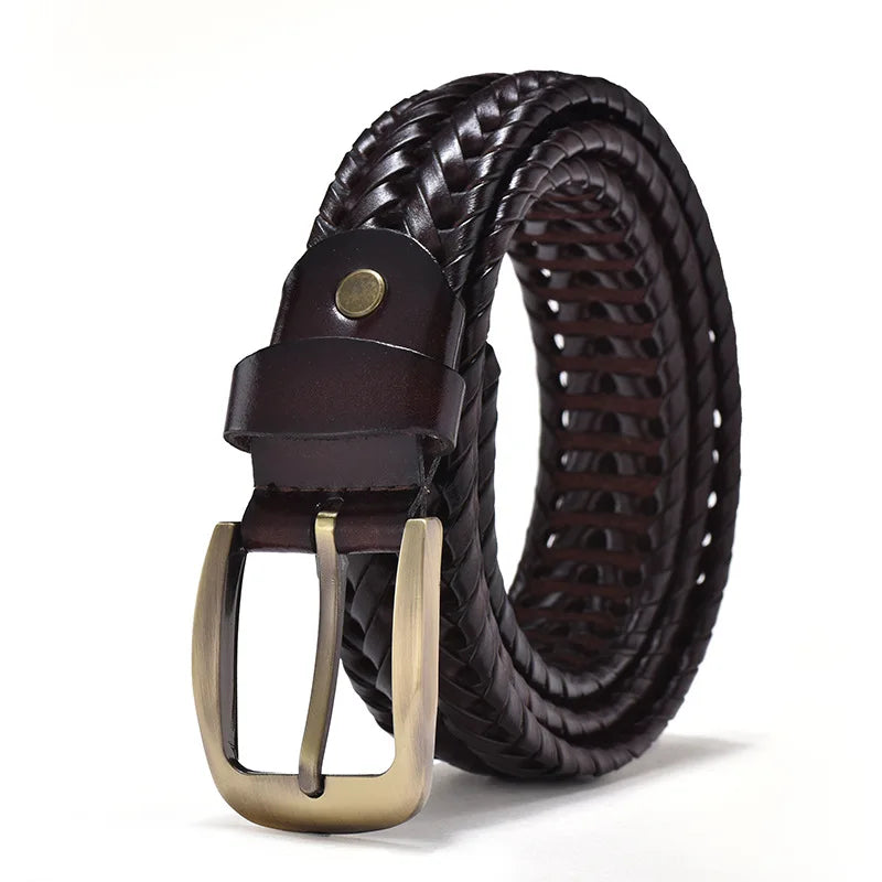 ALESSIO™ | CEINTURE EN CUIR TRESSÉE POUR HOMMES (VINTAGE)