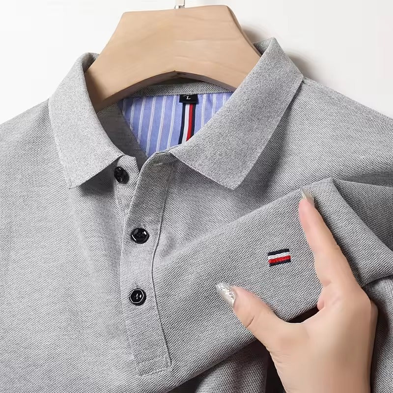 Polo décontracté brodé hommes