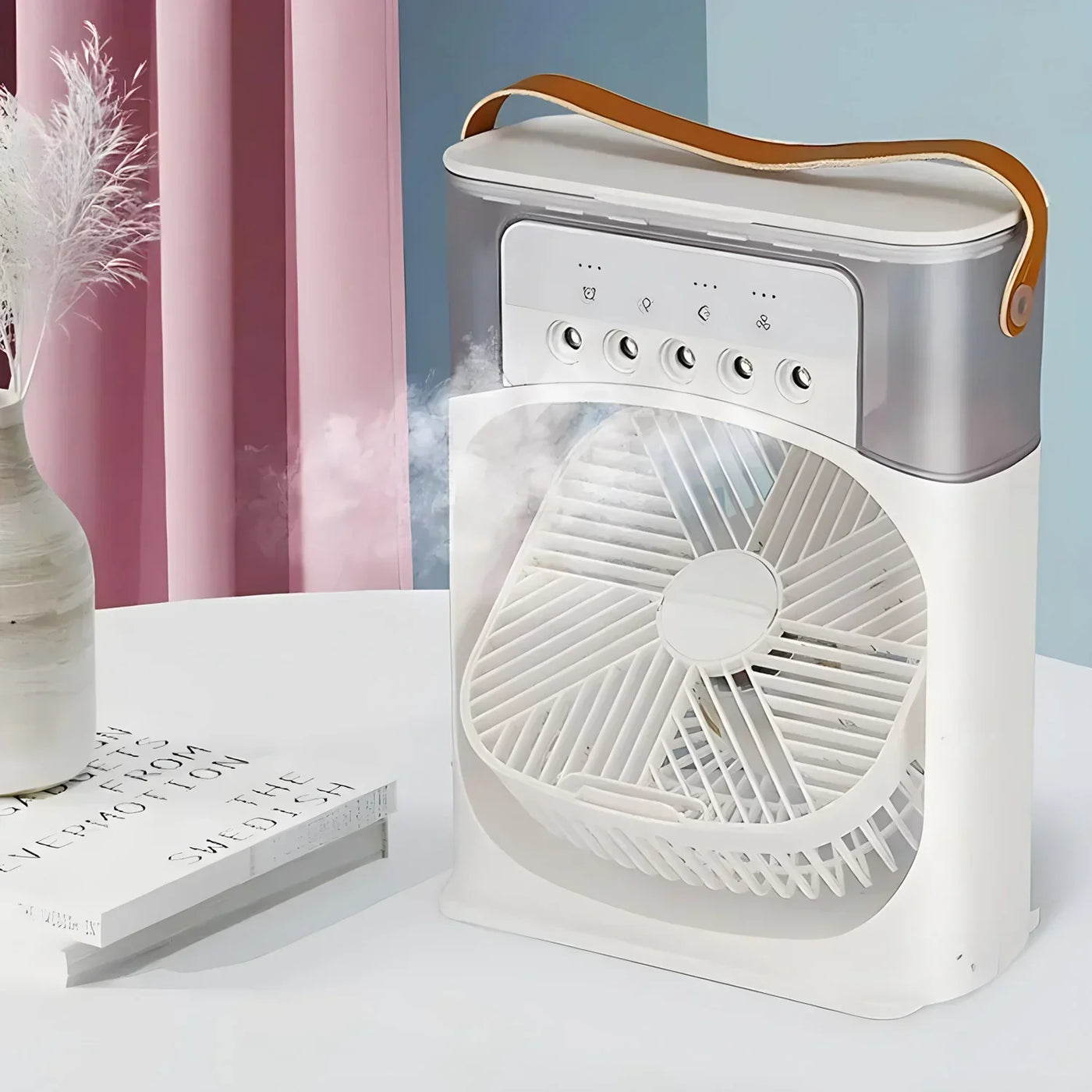 Pro 3-in-1 AirCooler - Ventilateur, climatiseur et humidificateur avec éclairage LED couleur