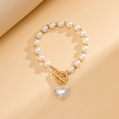 Bracelet élégant avec pendentif en perles d'eau douce pour femmes par Mitchell