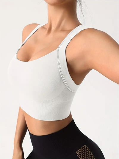 Brassière de sport femme – Maintien sans couture – Tissu respirant extensible