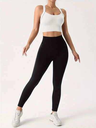 Brassière de sport femme – Maintien sans couture – Tissu respirant extensible