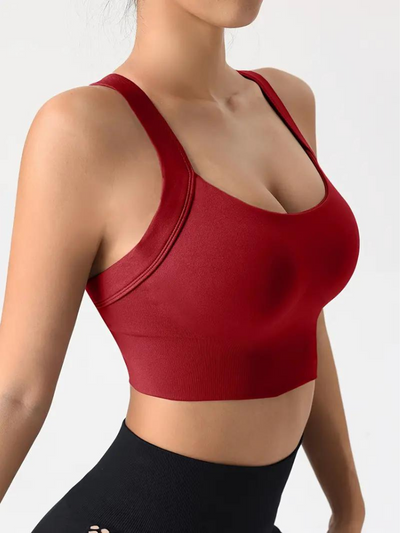 Brassière de sport femme – Maintien sans couture – Tissu respirant extensible