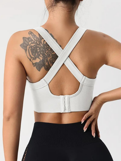 Brassière de sport femme – Maintien sans couture – Tissu respirant extensible