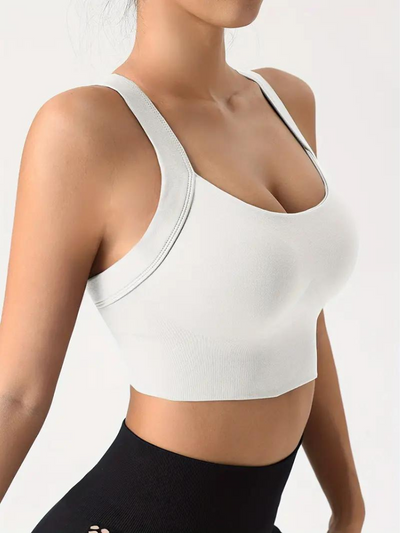 Brassière de sport femme – Maintien sans couture – Tissu respirant extensible