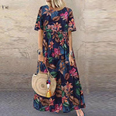 FLORA | Abito Lungo Floreale Elegante e Vivace