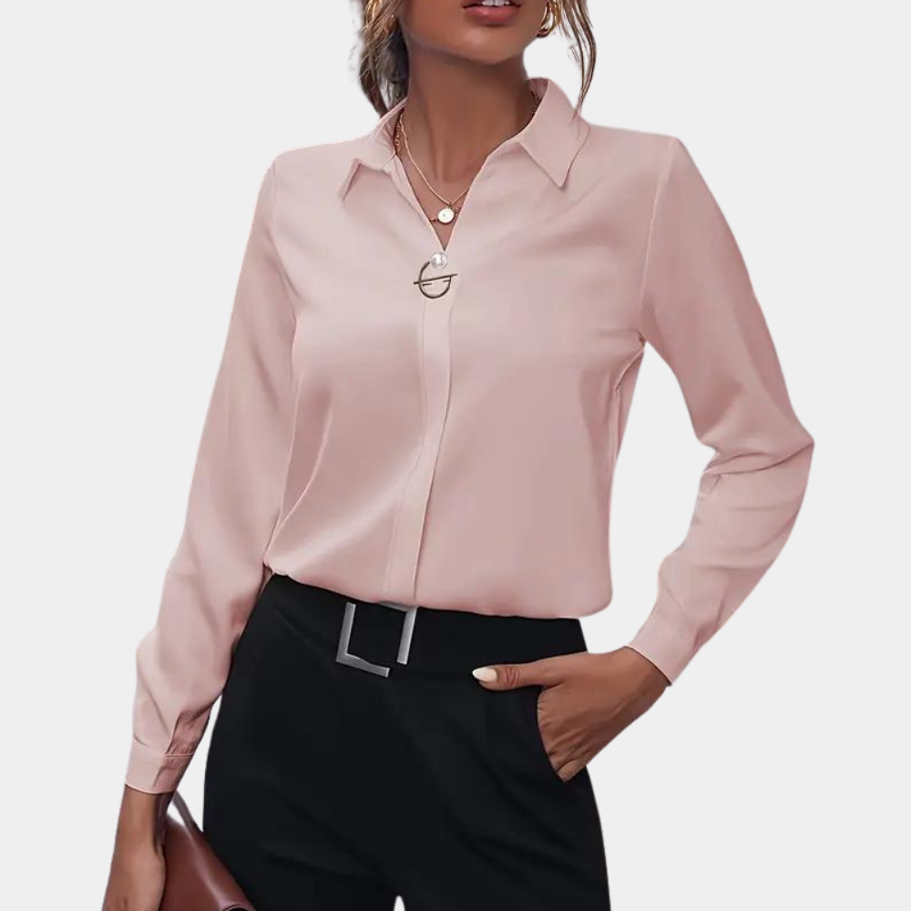 Adélaïde | Chemise Les Boutons Pour Femme| Manche Longue