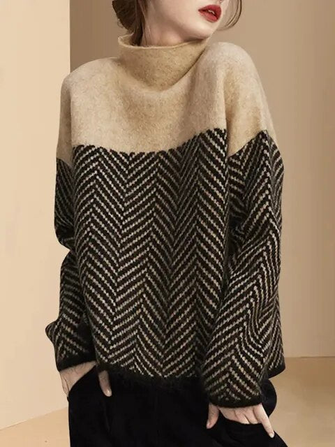 Olivia™ | Pull Tricoté Doux avec Col Moyen