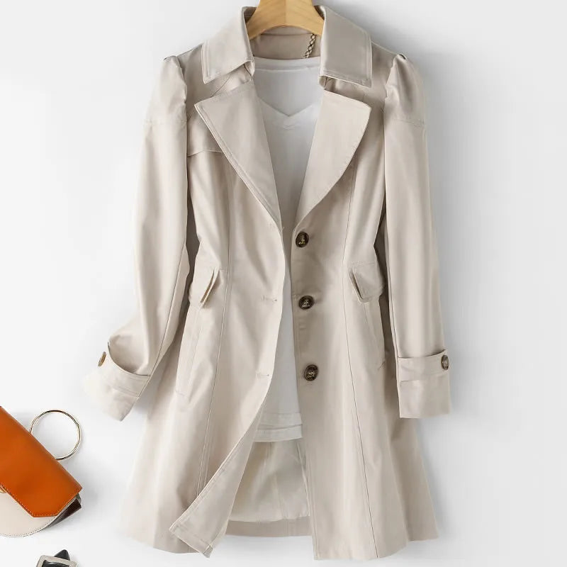Laurian™ | Luxe Léger dans un Trenchcoat Intemporel