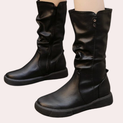 ELISA - Bottes d'Hiver Moderne Mi-Mollet pour Femmes