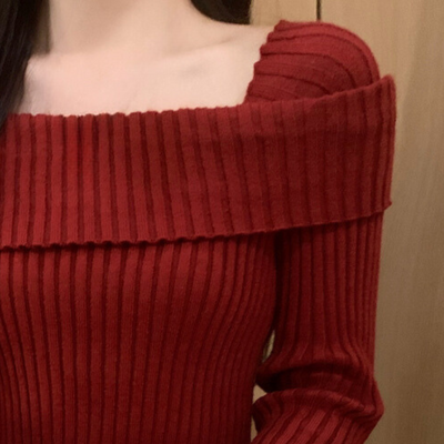 NANCY - Pull Moderne à Épaules Dénudées pour Femmes