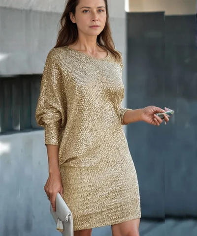 Anna | Robe À Paillettes Soirée Pour Femme | Mini