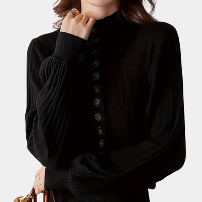CHARIBEL - Cardigan en Tricot Classe avec Fermeture Boutonnée pour Femmes