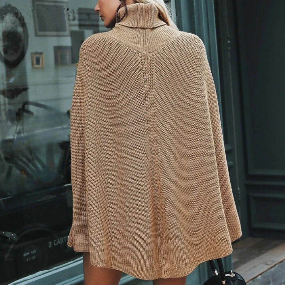PENNIE - Pull Style Poncho Pour Femmes