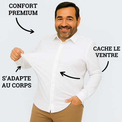 Riviera Paris™ | Chemise Infroissable à Coupe Ajustée